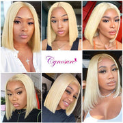 613 Blonde Short Bob Lace Front Human Hair Wigs For Black Women 13x4 Straight Bob Wigs