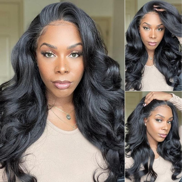 Body Wave 4x4 Lace Closure Wigs Pre Plucked Affordable Human Hair Wigs