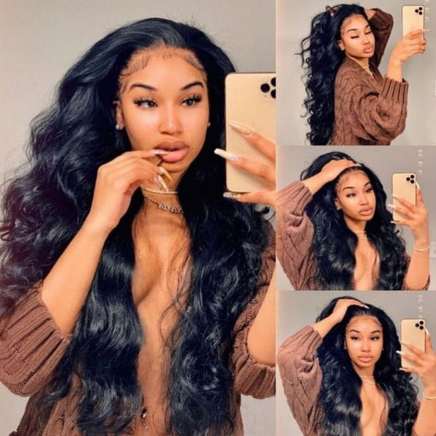 Body Wave 4x4 Lace Closure Wigs Pre Plucked Affordable Human Hair Wigs