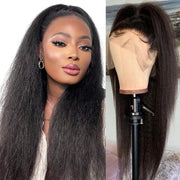 Undetectable Transparent 13x6 13x4 Lace Frontal Wig kinky Straight Human Hair HD Lace Wig For Black Women