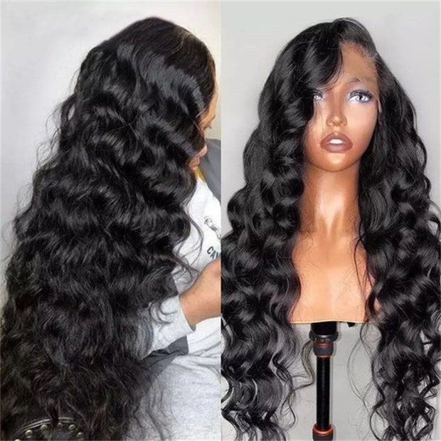 Realistic 13x4 13x6  HD Transparent Lace Wig Loose Wave Human Hair Wigs Natural Hairline With Baby Hair