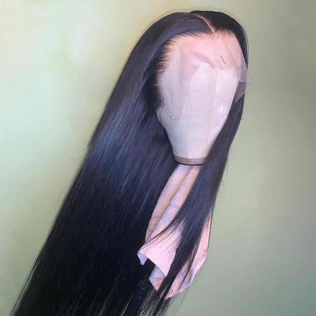 Glueless Invisible HD Lace Straight 13x6 Lace Front Wig 4x4 Lace Human Hair Wig Natural Hairline With Baby Hair