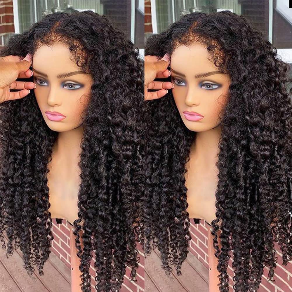4C Edge Hairline丨Curly Hair 5x5 4x4 HD Lace Closure Wigs With Kinky Edges Curly Baby Hair