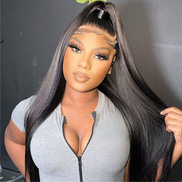 13x6 Lace Front Wig Long Straight Hair 5x5 HD Transparent Lace Wig For Black Women
