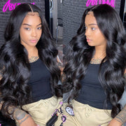 Invisible Skin Melt 6x6 Lace Closure Wig Pre Plucked Body Wave Human Hair Wigs