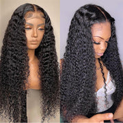 13x4 HD Lace Front Human Hair Wigs Super Affordable Curly Wig Pre Bleached Pre Plucked 180% Density