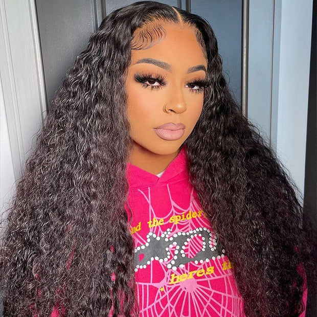 Pre-plucked Deep Wave 13x4 Lace Frontal Wigs High Quality Human Hair Wigs For Black Women