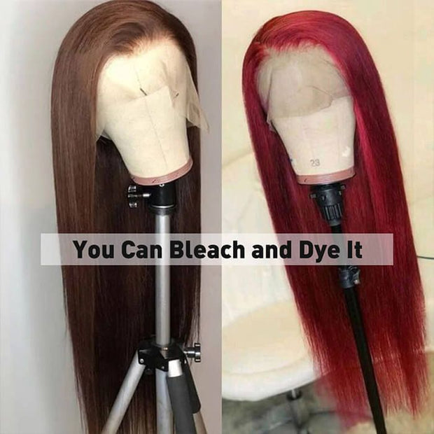 New Upgrade Hidden Elastic Strap 360 HD Lace Front Wig Straight Human Hair Wigs Snug Fit All Sizes