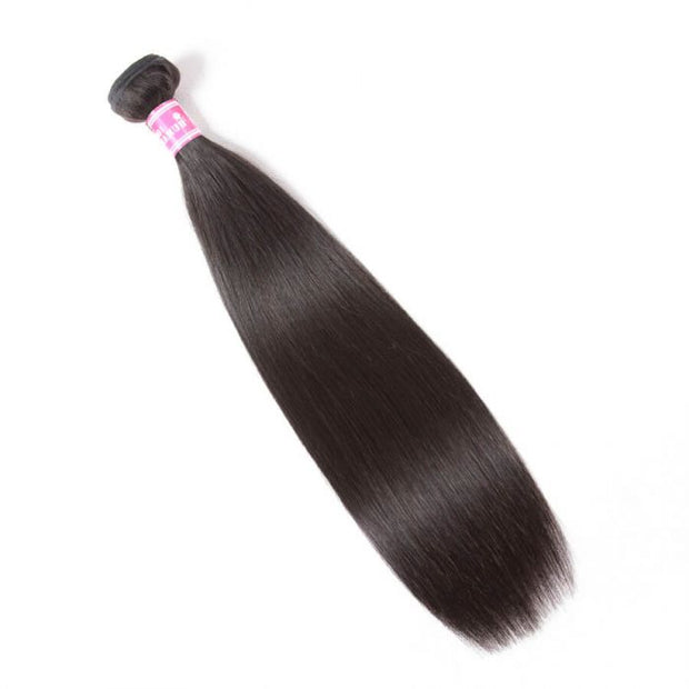 Brazilian Straight Virgin Hair 1 Bundles Deal Double Weft Hair Weaves