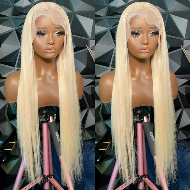 BOGO SALE|613 Honey Blonde Color 13x6 Lace Front 16-24 Inch Human Hair Wigs For Women Transparent Brazilian Remy Straight & Body Wave Frontal Wig