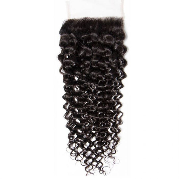 Brazilian Hair 4x4 HD Lace Closure Curly Hair 100% Virgin Remy Hair 8-20 Inch