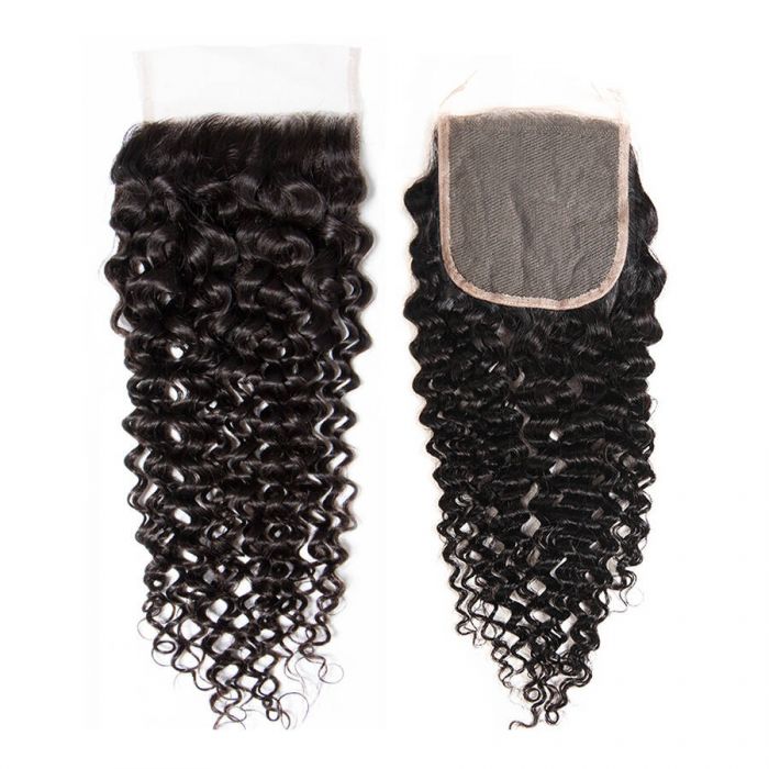 Brazilian Hair 4x4 HD Lace Closure Curly Hair 100% Virgin Remy Hair 8-20 Inch