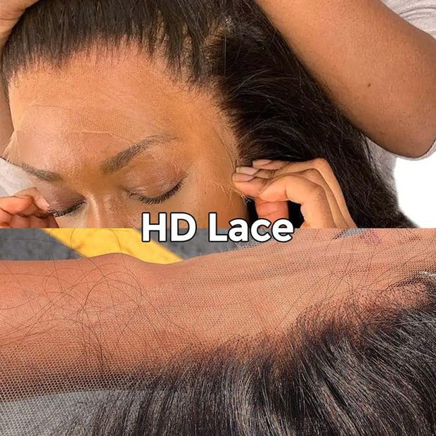 Straight Hair Transparent HD Lace Wigs Pre Plucked 13x4 13x6 Lace Front Human Hair Wigs For Women