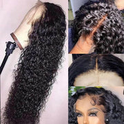 13x6 HD Lace Front Wig Curly Virgin Human Hair Wigs With Pre PLucked Hairline