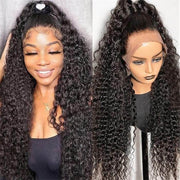 13x6 HD Lace Front Wig Curly Virgin Human Hair Wigs With Pre PLucked Hairline