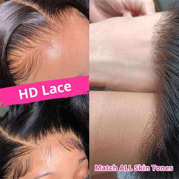 Skin Melt HD Lace Wigs Human Hair Deep Wave 13x4/13x6 Transparent Lace Wigs For Black Women