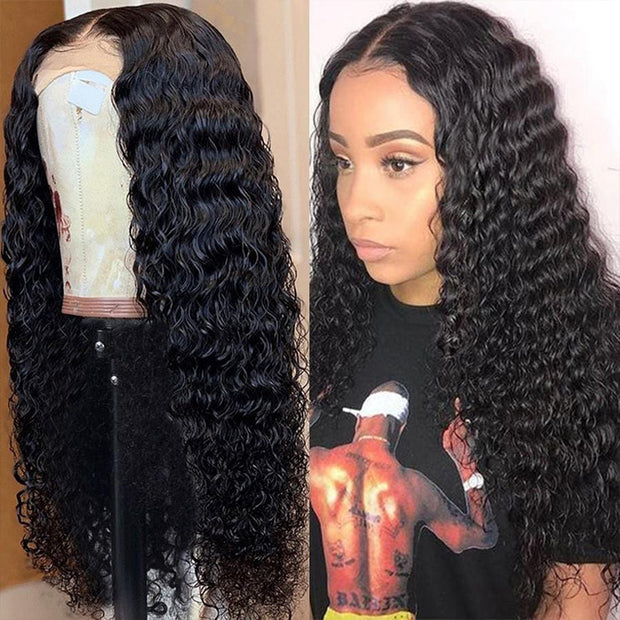 BOGO SALE|Deep Wave 13X6 Lace Front Wig Human Hair Wigs Pre Plucked With Baby Hair