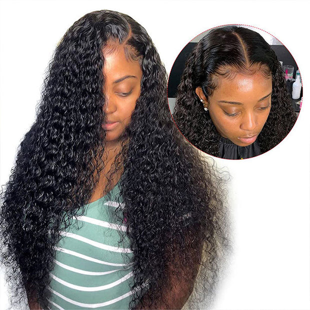 BOGO SALE|Deep Wave 13X6 Lace Front Wig Human Hair Wigs Pre Plucked With Baby Hair