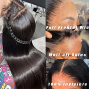 Full Lace Wig Transparent Lace Human Hair Wigs Pre Plucked Natural Hairline