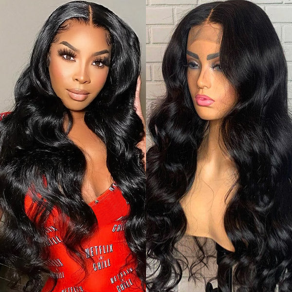 50% OFF|16''-26'' Swiss HD Lace Body Wave Human Hair Wigs 8X5 13x6 Lace Front Wig 180% Density
