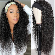 Straight & Body Wave & Culry Headband Wig Human Hair Wig Full Machine Made Wig For Lazy Girls