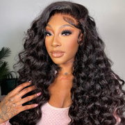 Clearance Sale| Loose Wave Glueless 5x5 Closure HD Lace Human Hair Wig Natural Crimps Curls