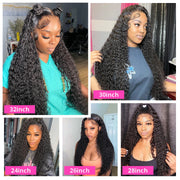 Water Wave 13x4/13x6 HD Lace Frontal Wig Natural Pre Plucked Headline 100% Virgin Human Hair Wigs