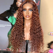 BOGO SALE|Chocolate Brown Human Hair Wigs 13x4 HD Lace Front Colored Wig For Women