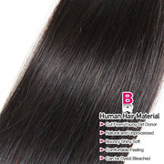 Brazilian Straight Virgin Hair 1 Bundles Deal Double Weft Hair Weaves