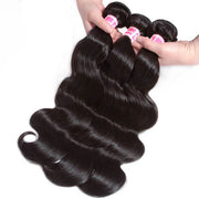 Brazilian Virgin Hair Body Wave 4 Bundles 10A Grade Unprocessed 100% Human Hair Weave Natural Black Color