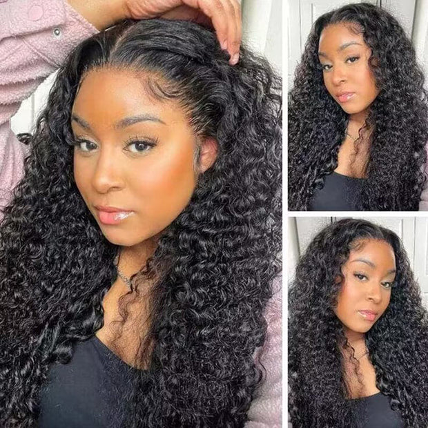 BOGO SALE|Curly Hair Virgin Human Hair 13x6 Undetectable HD Lace Front Wigs 180% Density