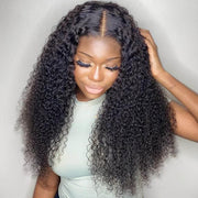 BOGO SALE|Curly Hair Virgin Human Hair 13x6 Undetectable HD Lace Front Wigs 180% Density
