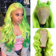 Long Soft Hair Barbie Colored Body Wave Wig For Women HD Lace Front Wig Human Hair For Cosplay
