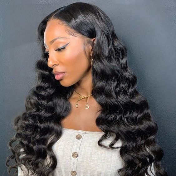 Glueless Invisible HD 13x4 Lace Front Wig High Density Loose Wave  Human Hair Wigs