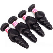 Brazilian Loose Wave Human Hair 4 Bundles 10A High Quality Natural Black Color Unprocessed Virgin Hair Weave