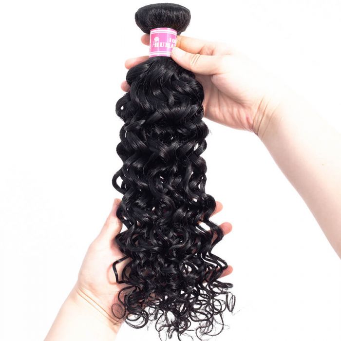 Brazilian Hair Brazilian Water Wave 1 Bundles Wet And Wavy Remy Virgin Human Hair