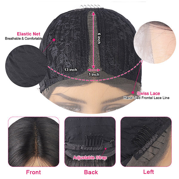 Straight Hair 13x6x1 Lace Frontal Wigs #27 Colored Honey Blonde HD Lace Wigs